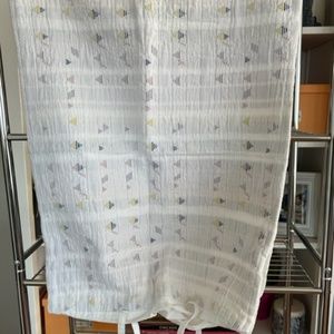 West Elm queen heavy weight duvet cover with pattern